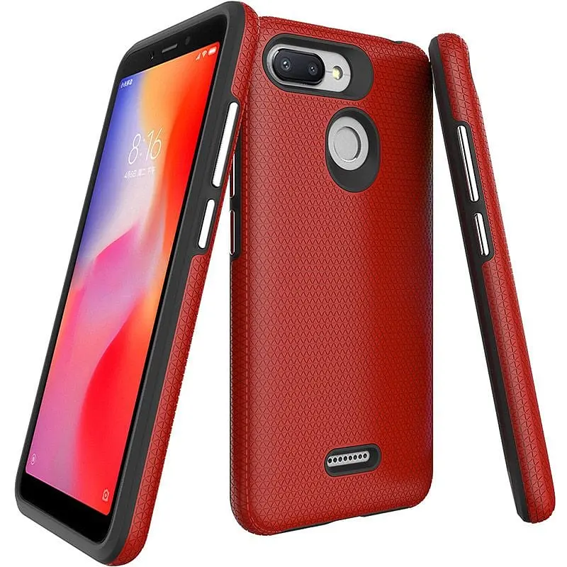 Чохол-накладка Toto Triangle TPU+PC Case Xiaomi Redmi 6/6A Red - фото 2