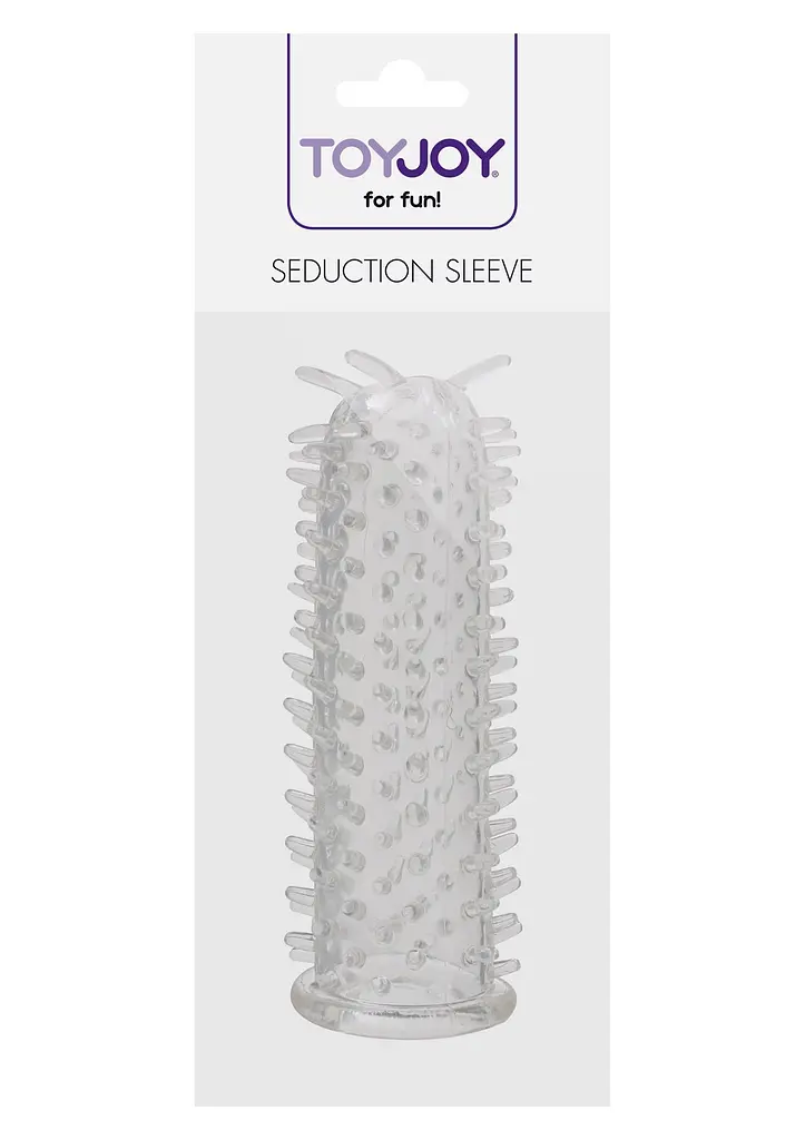 Насадка на пеніс Toy Joy Seduction Sleeve Clear 11 см прозорий - фото 2