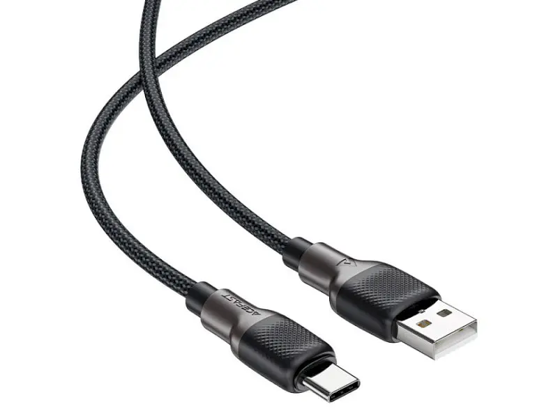Кабель Acefast C10-04 USB-A to USB-C 1.2м Black (6974316283126) - фото 2