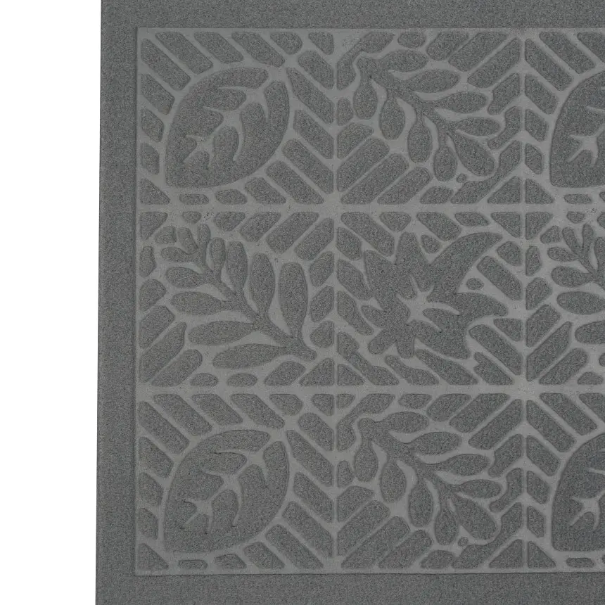 Килимок придверний Eco Fabric Листя без кромки сірий 45 х 75 см (4575-005) - фото 6