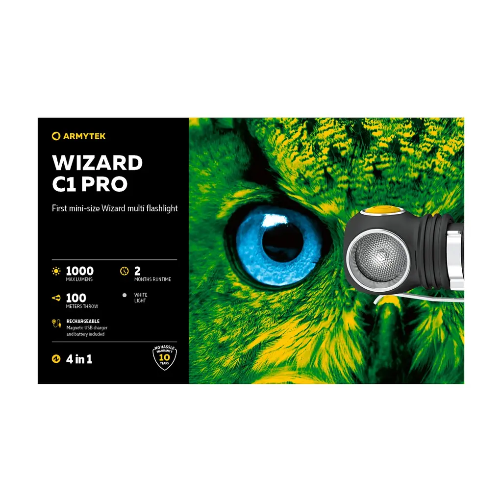 Ліхтар Armytek Wizard C1 Pro Magnet USB (F09001C) - фото 8