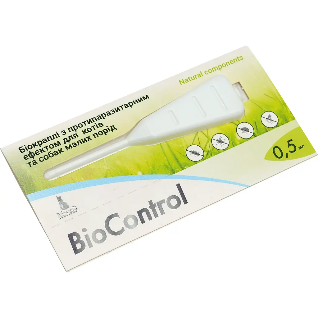 Біокраплі з протипаразитарним ефектом Modes BioControl для собак малих порід 0.5 мл - фото 3