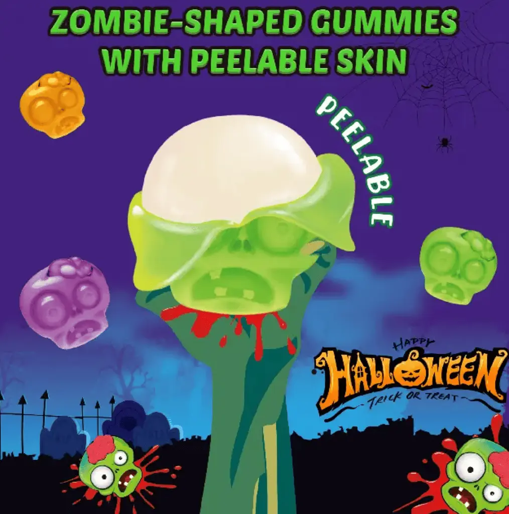 Желейні цукерки Amos Peelerz Peelable Gummy Zombie 65г - фото 3