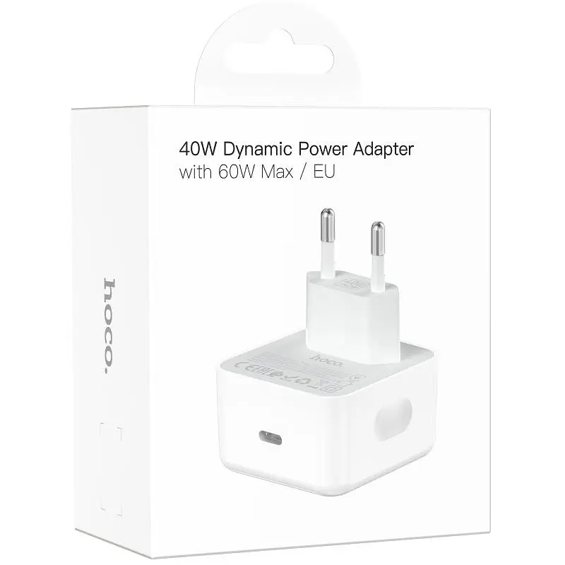 МЗП Hoco C161A Speed PD40W (1USB-C) White - фото 2