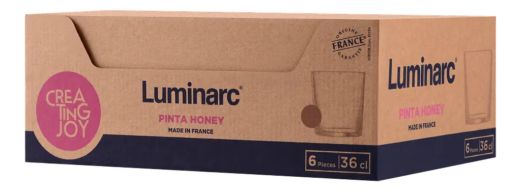 Набір склянок Pinta Honey 6х360 мл Luminarc kuh0016594 - фото 2