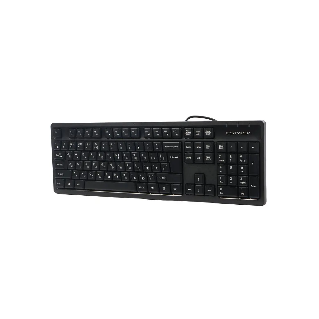 Клавиатура A4Tech FKS12 USB UA Black (4711421003155) - фото 3