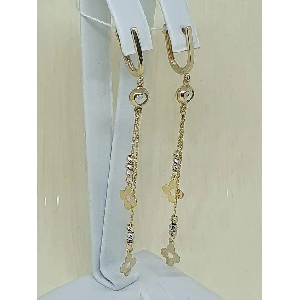 Золоті сережки-підвіски Favoritum. 2499 - фото 2