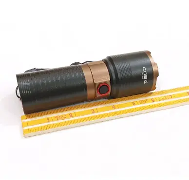 Тактический фонарь CB-X53-TG COP-2580000W мощный LED USB зарядка зум Черный - фото 4
