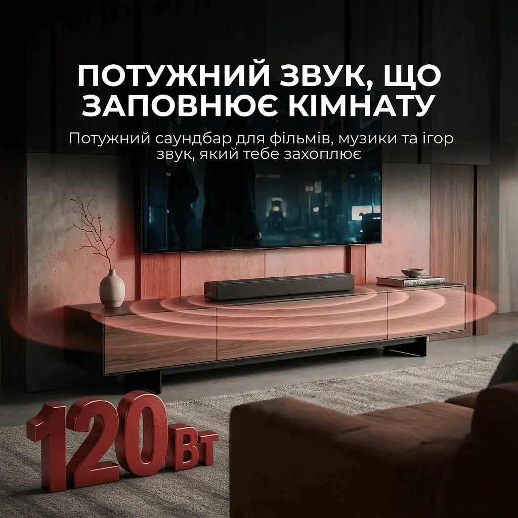 Саундбар Sharp HT-SB121 Black - фото 2