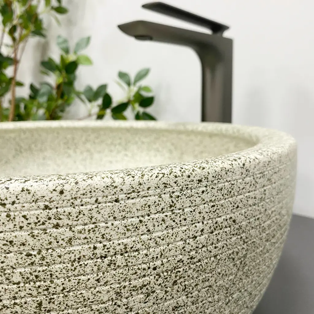 Умивальник VBI Corridonia beige stone matt накладний VBI-016100 - фото 6