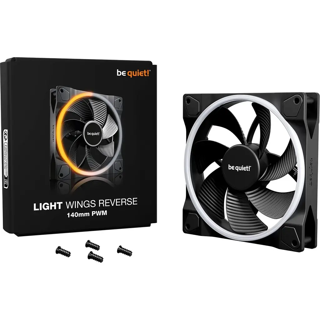 Вентилятор Be quiet! Light Wings 140mm PWM Reverse Black (BL134) - фото 4