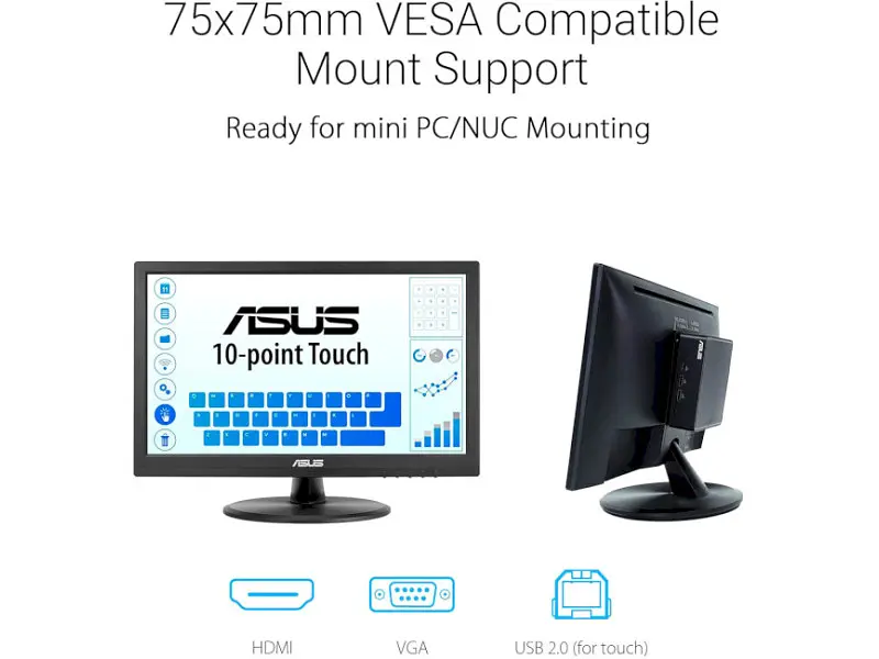 Монітор Asus Touch VT169HE (90LM09V1-B01170) - фото 7