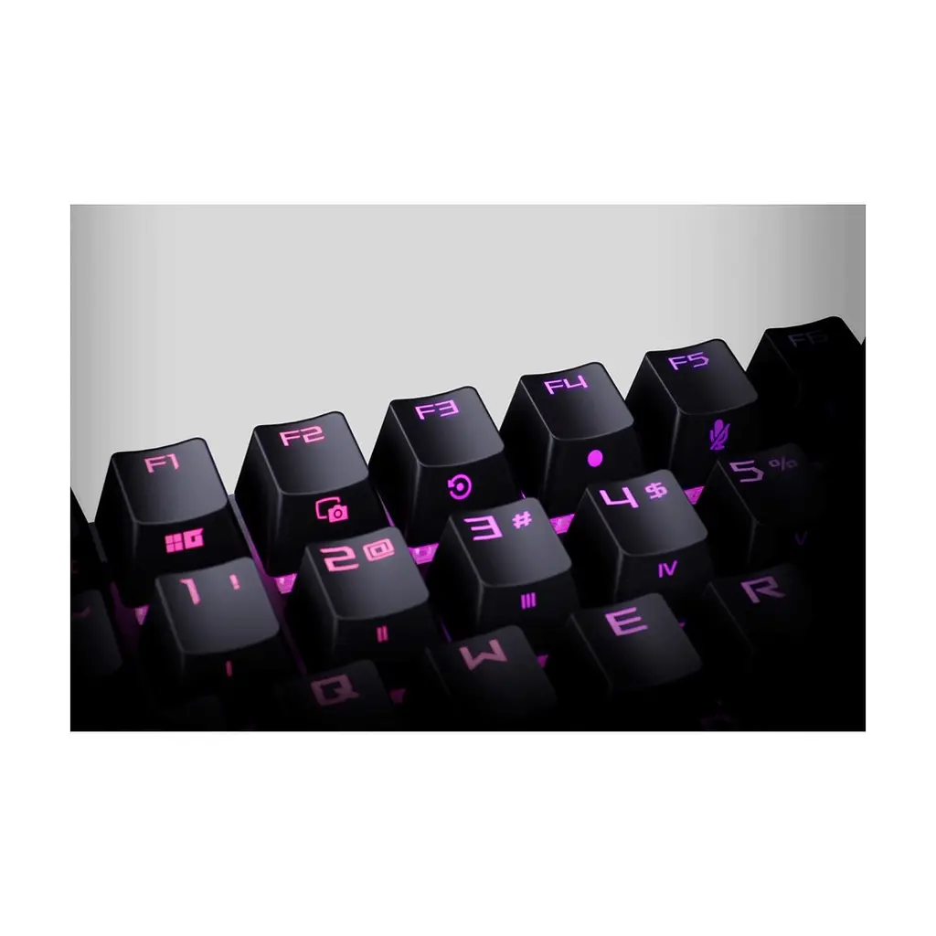 Клавіатура ASUS ROG Strix Scope II RX Red ABS UA USB Black (90MP0350-BKMA00) - фото 5