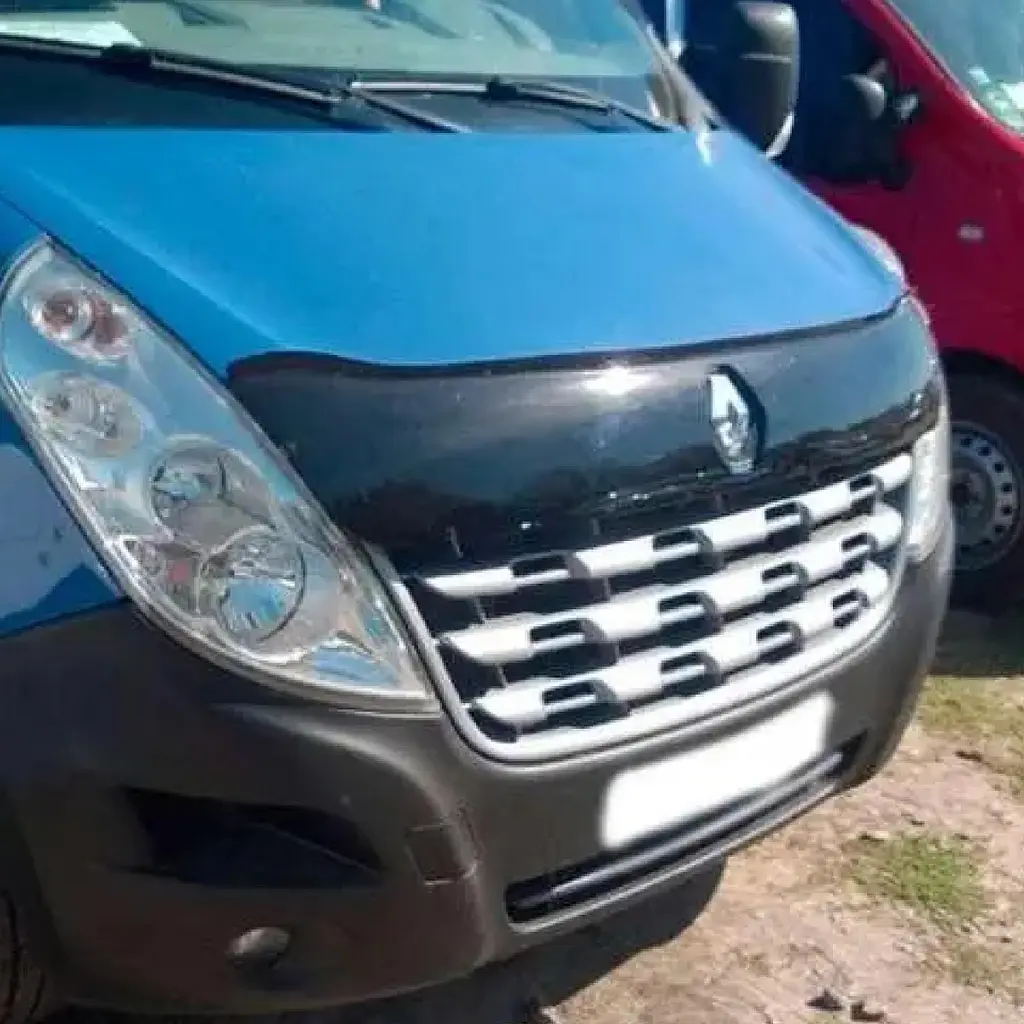 Дефлектор капоту мухобійка для Renault Master 2010- Євро Кріплення (Vip Tuning) - фото 3