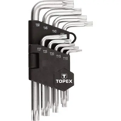 Набір інструментів Topex ключі шестигранні Torx T10-T50, набір 9 шт.*1 уп. (35D960) - фото 2