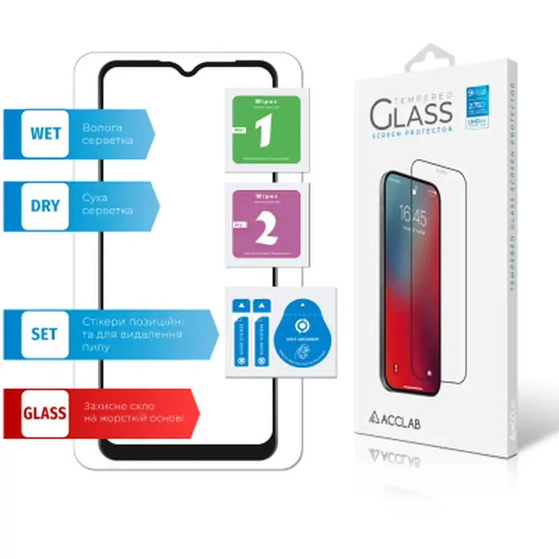 Скло захисне ACCLAB Full Glue Realme C25Y (1283126542350) - фото 6