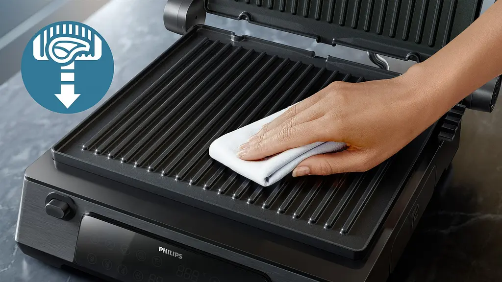 Гриль Philips Series 7000 черный (HD6307/70) - фото 11