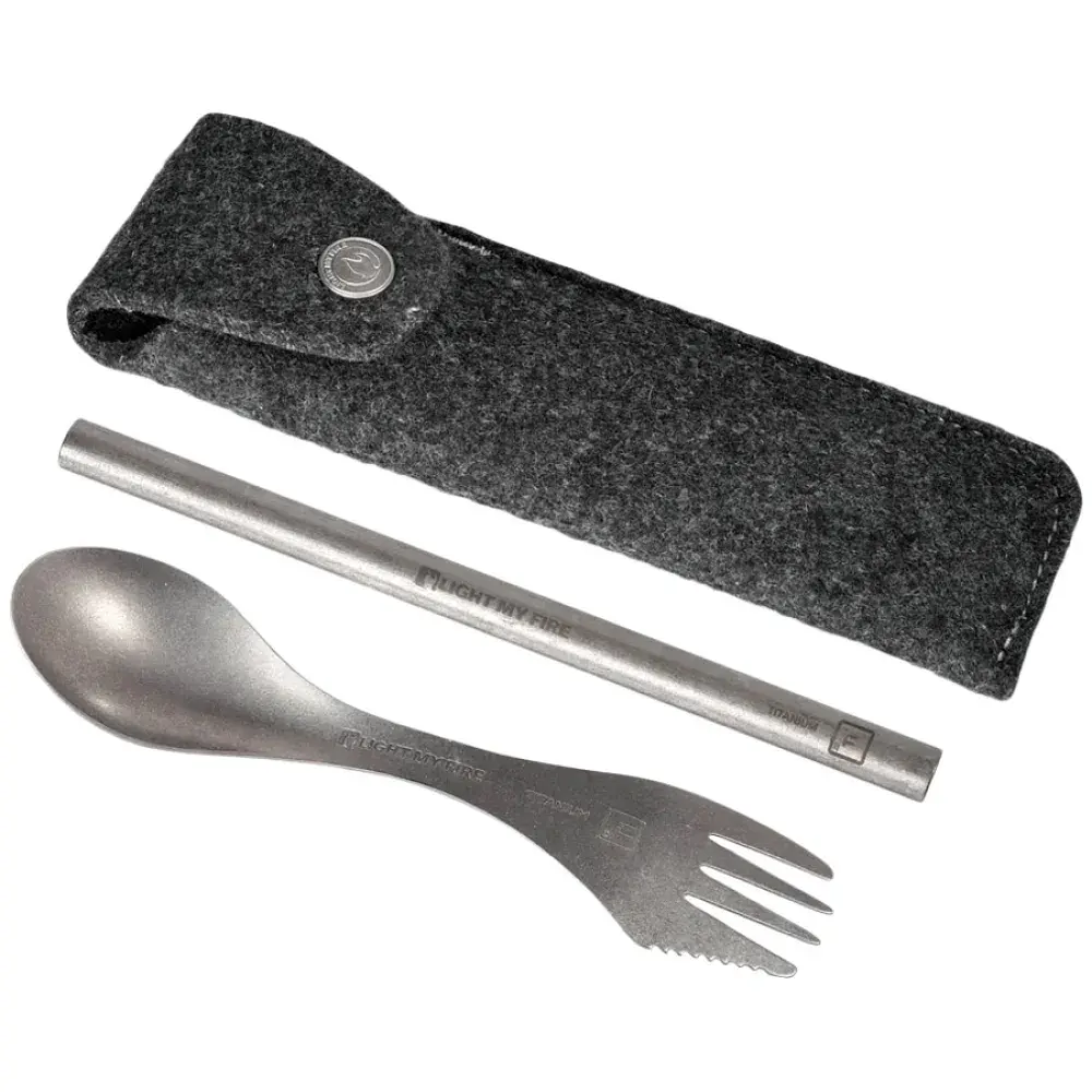 Ловилка Light my fire Swedish Spork´n Straw Kit Titanium