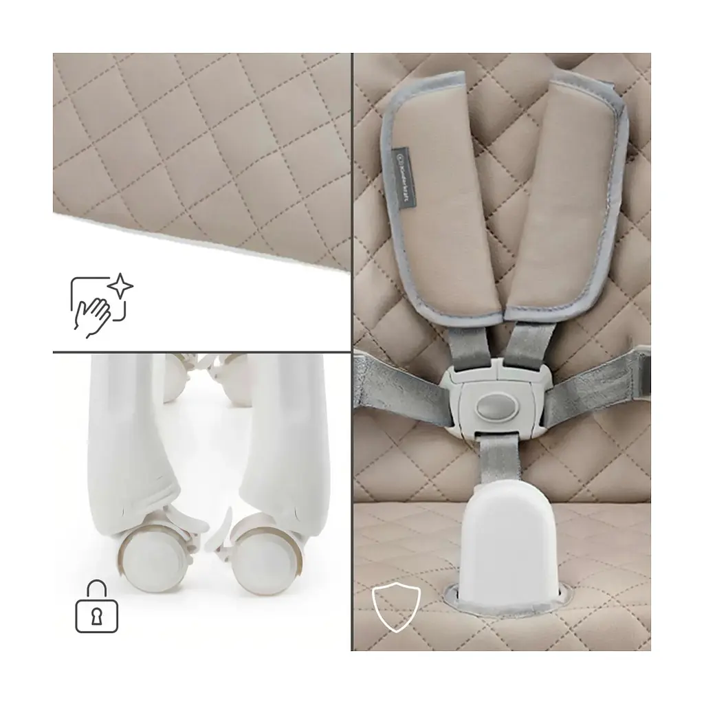 Стілець для годування Kinderkraft Tulo Beige (5902533928781) - фото 9