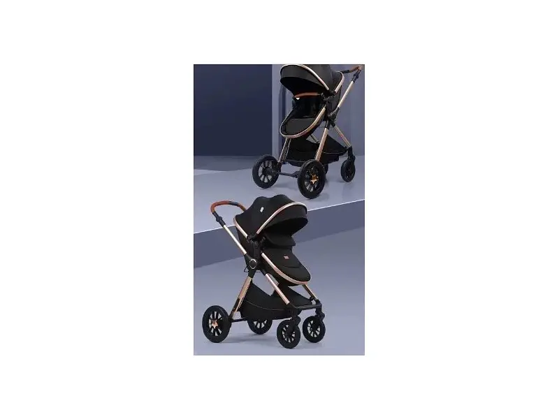 Коляска універсальна 3 в 1 Kidilo H2D Black - фото 3
