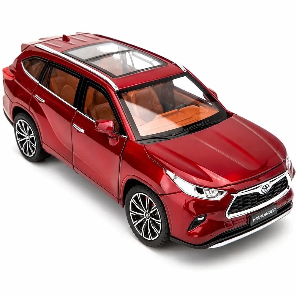 Колекційна металева модель автомобіля АвтоЕксперт Toyota Highlander Hybrid з інерцією, світлом та звуком 1:24 - фото 9