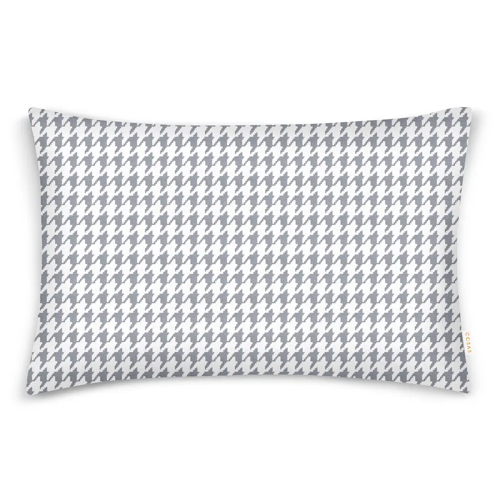 Комплект постільної білизни Cosas євро без простирадла HOUNDSTOOTH 200 x 220 см (TweedGreyWhite_200_2) - фото 3