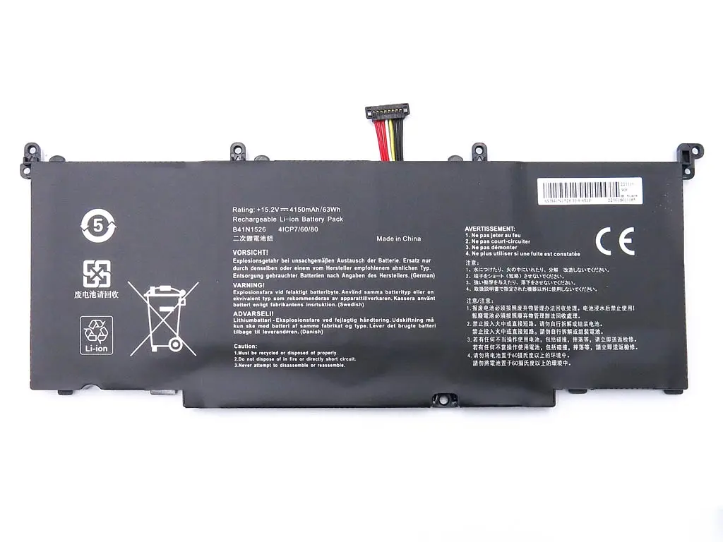 Акумулятор для Asus B41N1526 GL502V, GL502VT, GL502VM, FX502V FX502VM, FX60V, ZX60V (15.2V 4150 mAh 62Wh) - фото 2