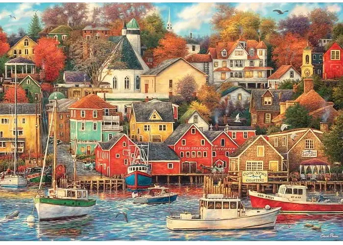 Пазл Clementoni High Quality Collection: Спокійна гавань, Чак Пінсон (High Quality Collection - Good Times Harbour Puzzle - 1500 pcs.), 1500 ел. (31713) - фото 2