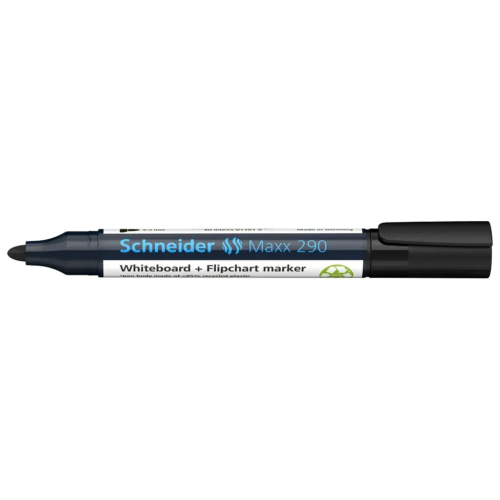 Маркер Schneider MAXX для дошок та фліпчартів 290, чорний (S129001)