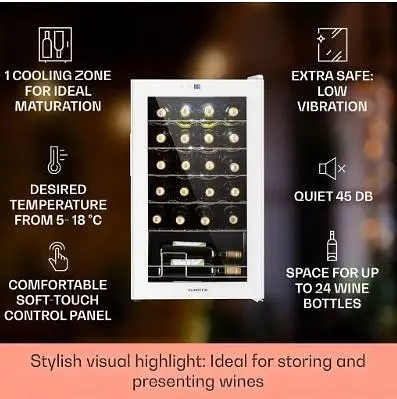 Холодильник винный KLARSTEIN Shiraz 24 Uno (10040217) - фото 8