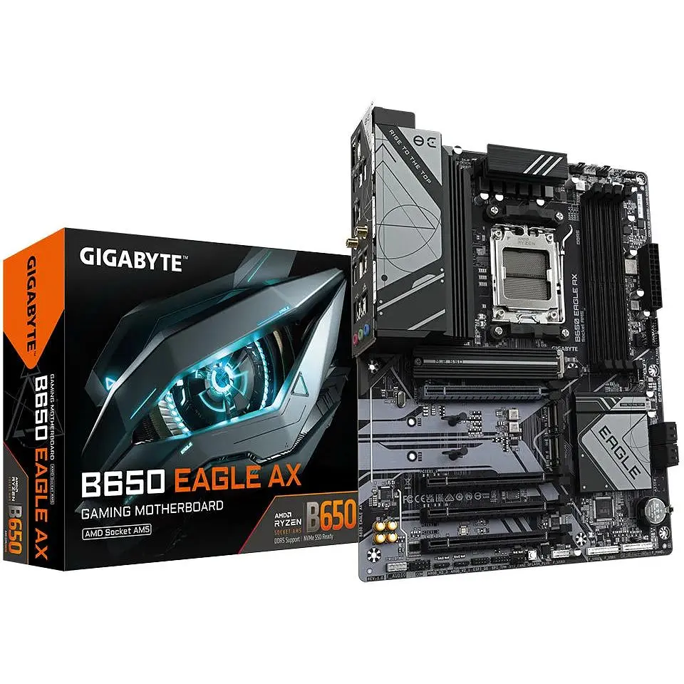 Материнська плата Gigabyte B650 EAGLE AX sAM4 B650 4xDDR5 M.2 HDMI DP ATX - фото 6