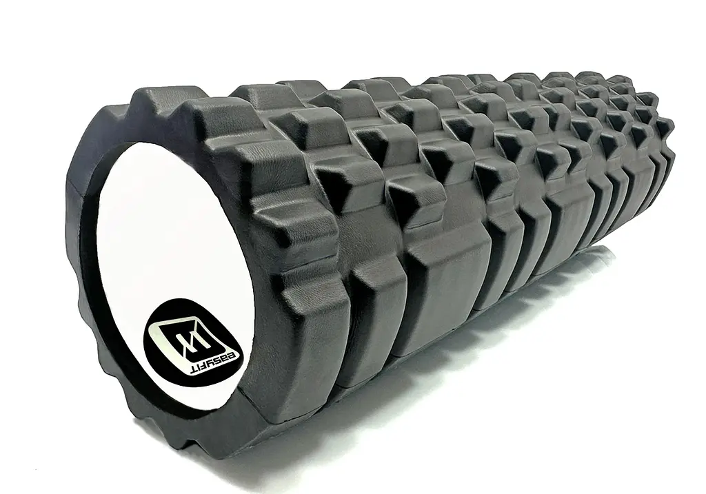 Масажний ролик EasyFit Grid Roller 45 см v.2.1 Чорний (EF-2027-BK) - фото 2