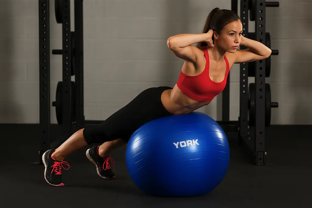 Фітбол York Fitness 65см синій + насос - фото 6
