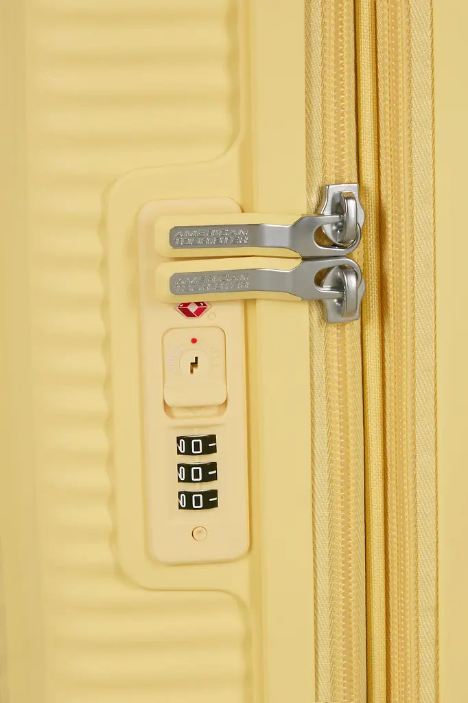 American Tourister Валіза American Tourister, Soundbox, поліпропілен, мала, 55см, 35.5/41л, TSA, 4 колеса, EXP, пастельно-жовтий - фото 7