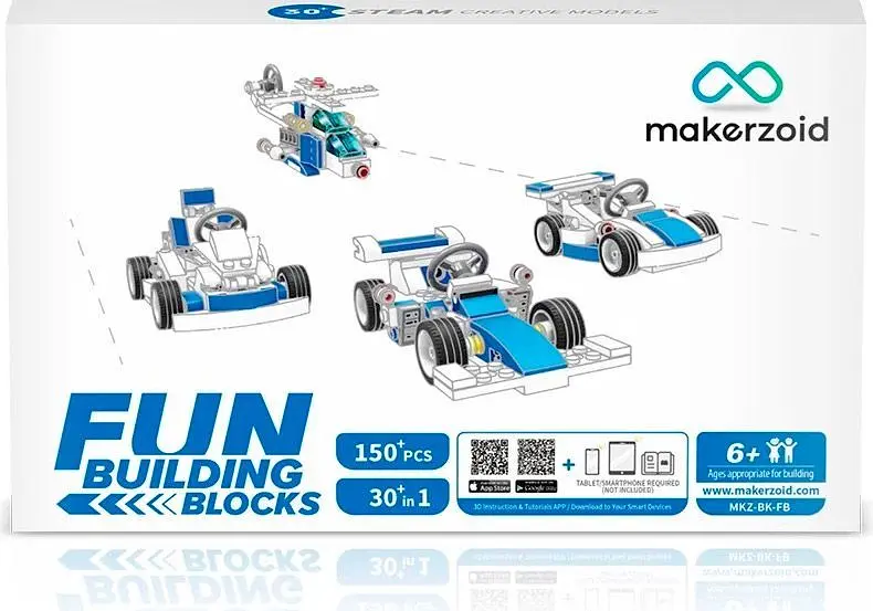 Конструктор Makerzoid Fun Building Blocks (MKZ-BK-FB) [86648] - фото 3