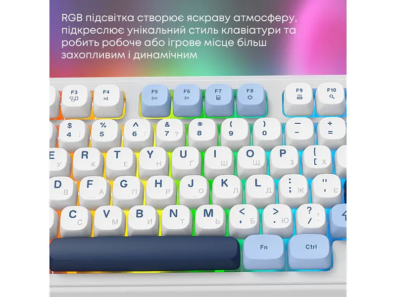 Клавіатура Ajazz AF98 Plus Glacier Blue (AF98-PLUS-GB) - фото 8