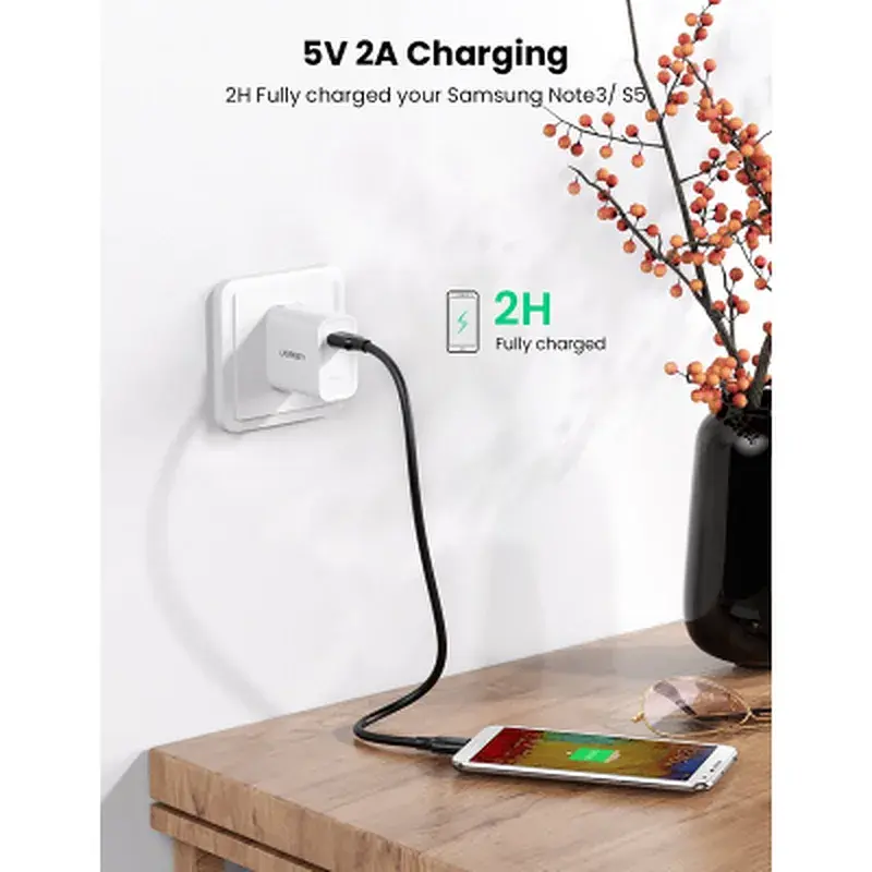 Дата кабель USB 3.0 AM to Micro B 1.0m US130 black Ugreen (10841) - фото 4