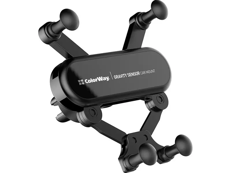 Автомобільний тримач ColorWay Gravity Sensor Holder Black (CW-CHG11-BK) - фото 2
