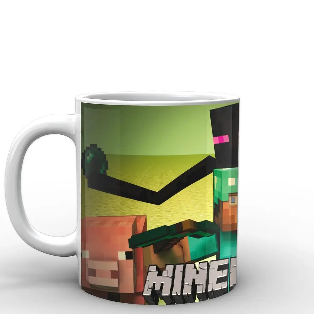 Кухоль GeekLand Minecraft Майнкрафт Стів MС.02.019 330 мл білий - фото 3
