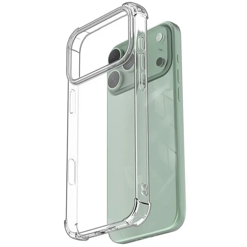 TPU чохол GETMAN Ease logo посилені кути для Apple iPhone 17 Pro (6.3) Безбарвний (прозорий) - фото 5