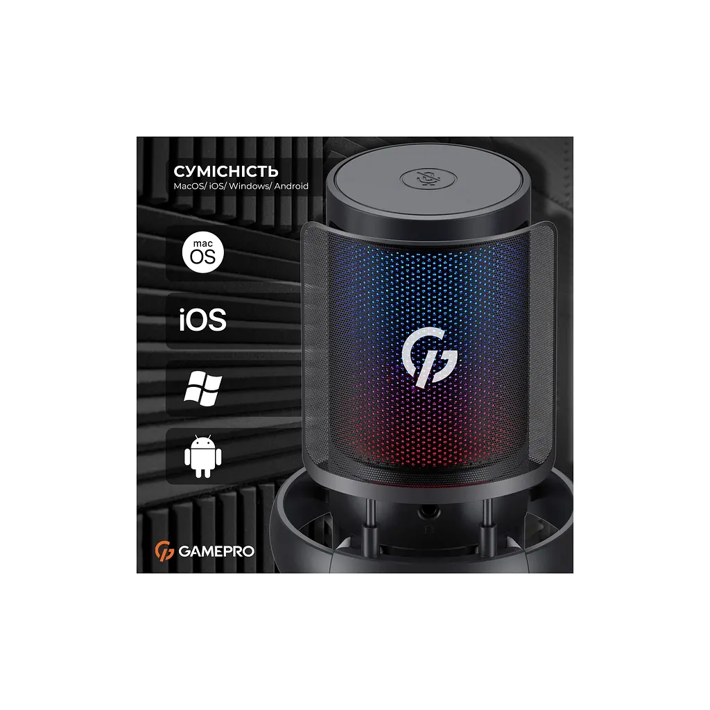 Мікрофон GamePro UGM105B Black (UGM105B) - фото 6