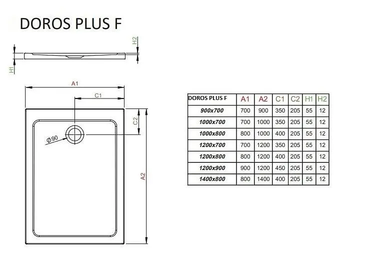Душевой поддон Radaway Doros Plus F 120x70 SDRFP1270-01 - фото 2