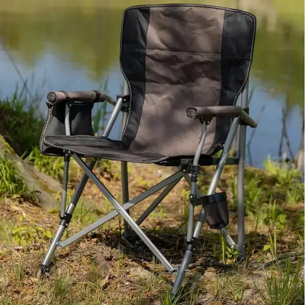 Крісло туристичне Lugi розкладне з підлокітниками коричневе SJ-0054BR - фото 7