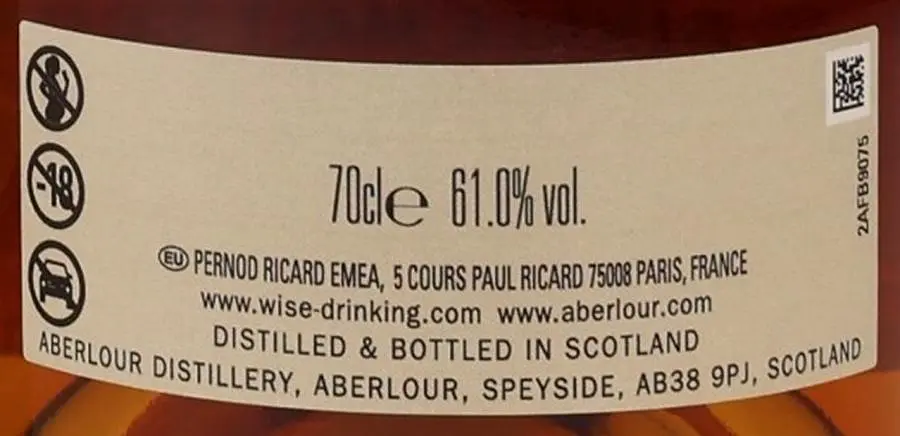 Виски Aberlour A'Bunadh 61.1% 0.7 л в тубусе - фото 5