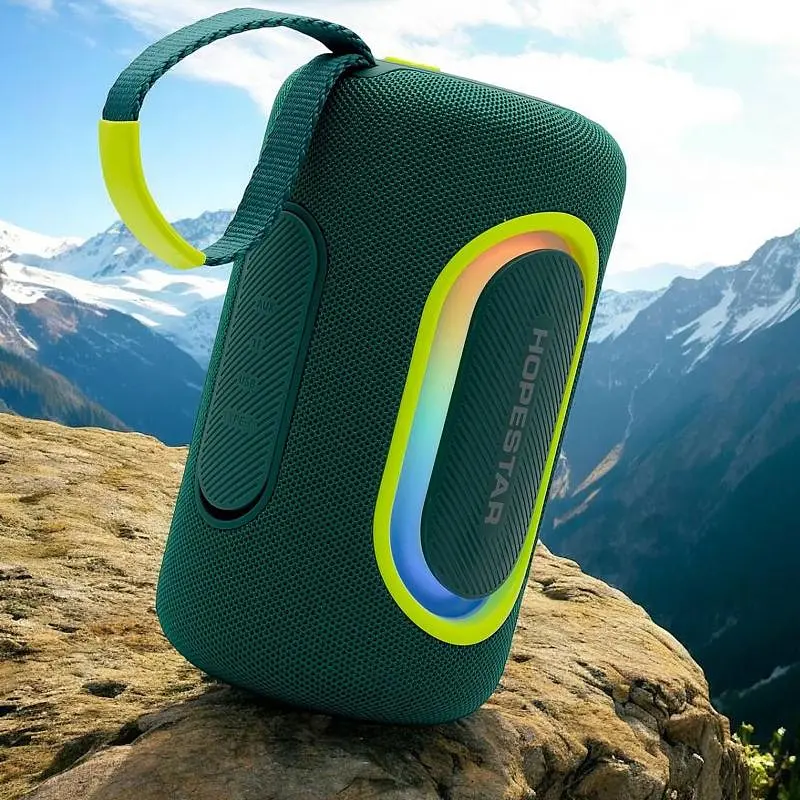 Bluetooth-колонка Hopestar P69 20 Вт, зеленая - фото 6
