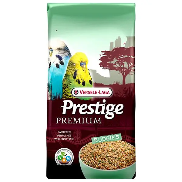 Повнораціонний корм для хвилястих папуг Versele-Laga Prestige Premium Вudgies Верселе-лага Преміум 20 кг (217016)