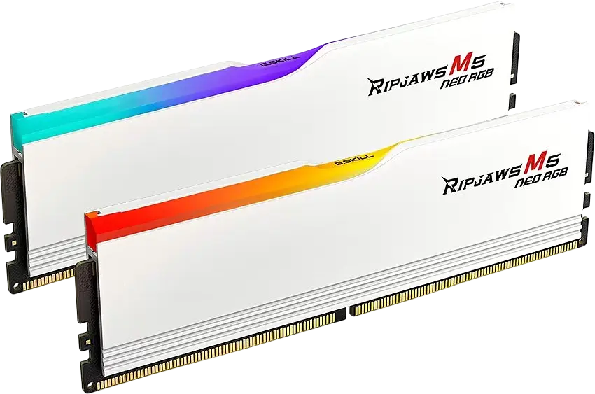 Оперативна пам'ять G.Skill 32GB (2x16GB) DDR5 6000MHz Ripjaws M5 Neo RGB White (F5-6000J3636F16GX2-RM5NRW) - фото 4