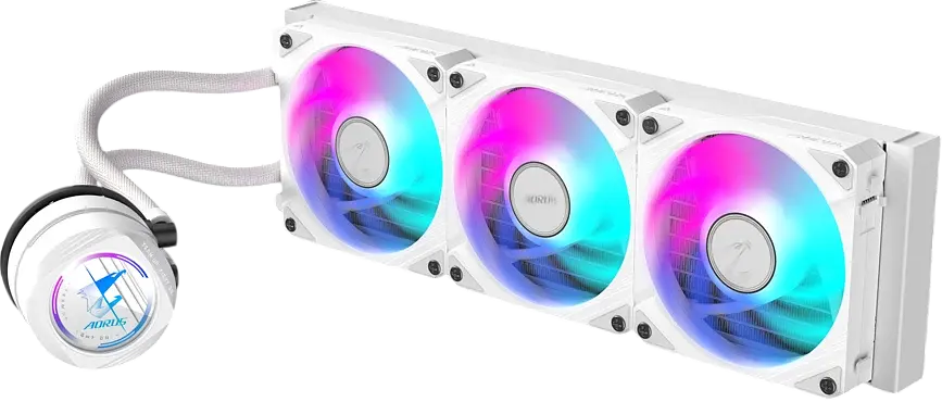 Водяне охолодження Gigabyte Aorus Waterforce II 360 ICE ARGB White - фото 2