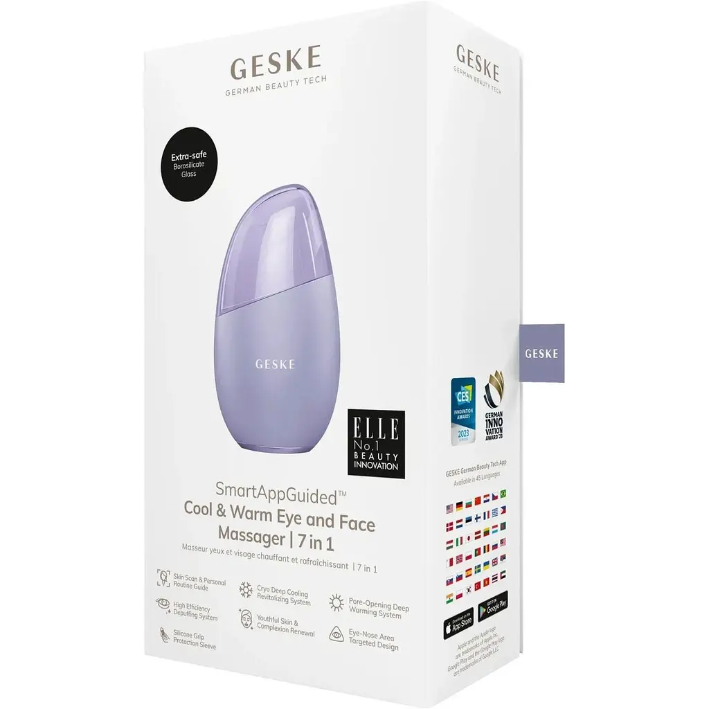 Масажер для обличчя GESKE Cool & Warm Eye and Face Massager 7в1 Purple (HB0292) [176777] - фото 7