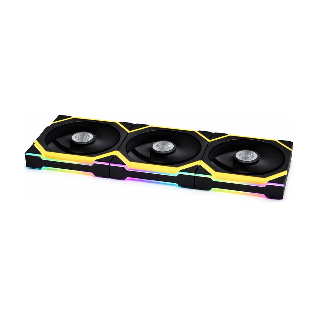 Кулер до корпусу Lian Li UNI Fan SL WIRELESS LCD 120-3, Black (G99.12SLLCD1W3B.00) - фото 2